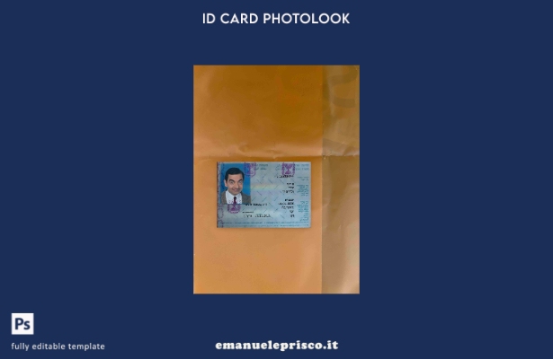 modello FRONTALE photolook versione ID Israele stile verificato